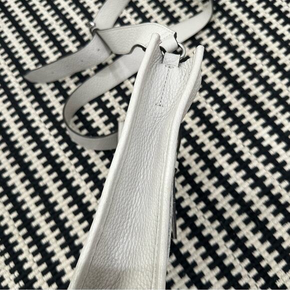 Rebecca Minkoff Unlined Whipstitch Pebble Leather Crossbody Bag. - Picture 4 of 11